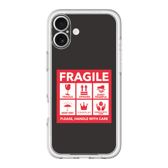 スリムプロテクションプレミアムケース［ FRAGILE Sticker - Black ］