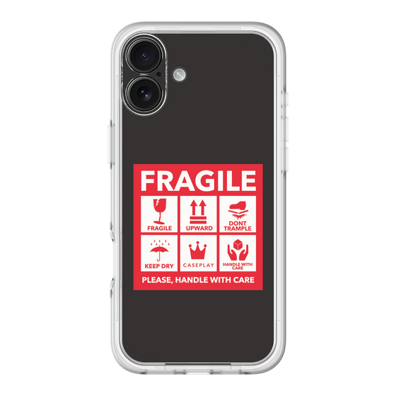 スリムプロテクションプレミアムケース［ FRAGILE Sticker - Black ］