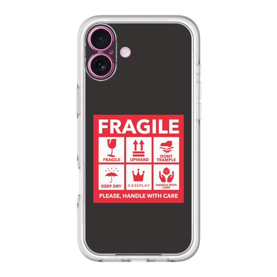 スリムプロテクションプレミアムケース［ FRAGILE Sticker - Black ］