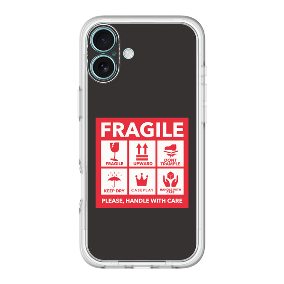 スリムプロテクションプレミアムケース［ FRAGILE Sticker - Black ］