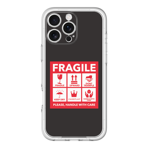 スリムプロテクションプレミアムケース［ FRAGILE Sticker - Black ］