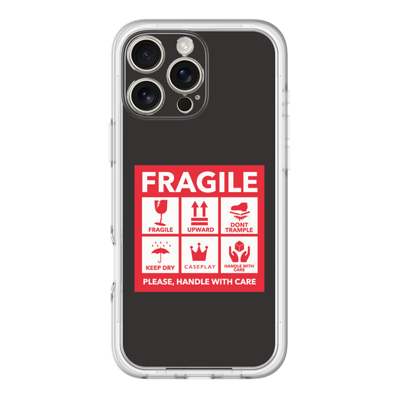 スリムプロテクションプレミアムケース［ FRAGILE Sticker - Black ］