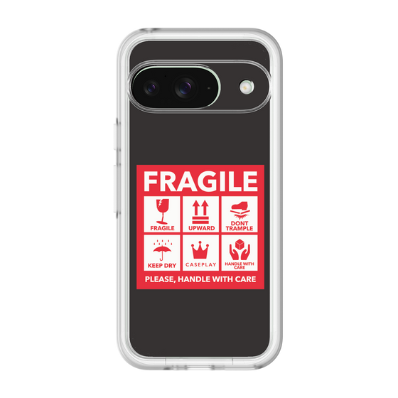 スリムプロテクションプレミアムケース［ FRAGILE Sticker - Black ］