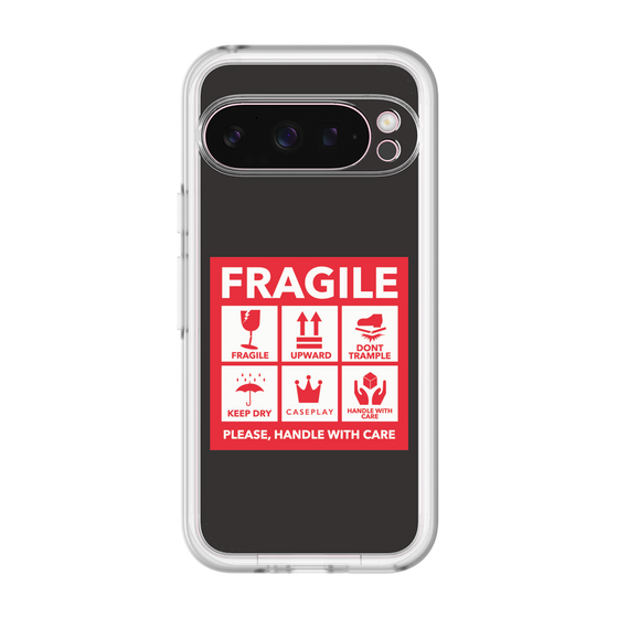 スリムプロテクションプレミアムケース［ FRAGILE Sticker - Black ］