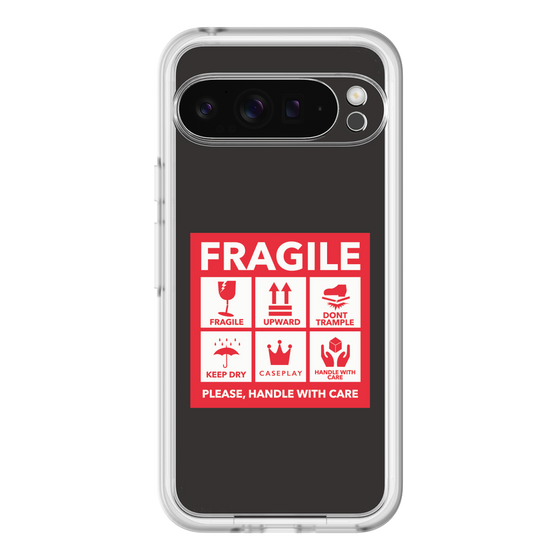 スリムプロテクションプレミアムケース［ FRAGILE Sticker - Black ］