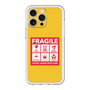 スリムプロテクションプレミアムケース［ FRAGILE Sticker - Yellow ］