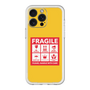 スリムプロテクションプレミアムケース［ FRAGILE Sticker - Yellow ］
