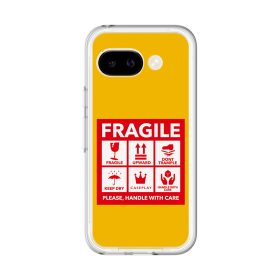 スリムプロテクションプレミアムケース［ FRAGILE Sticker - Yellow ］