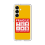 スリムプロテクションプレミアムケース［ FRAGILE Sticker - Yellow ］