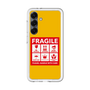 スリムプロテクションプレミアムケース［ FRAGILE Sticker - Yellow ］