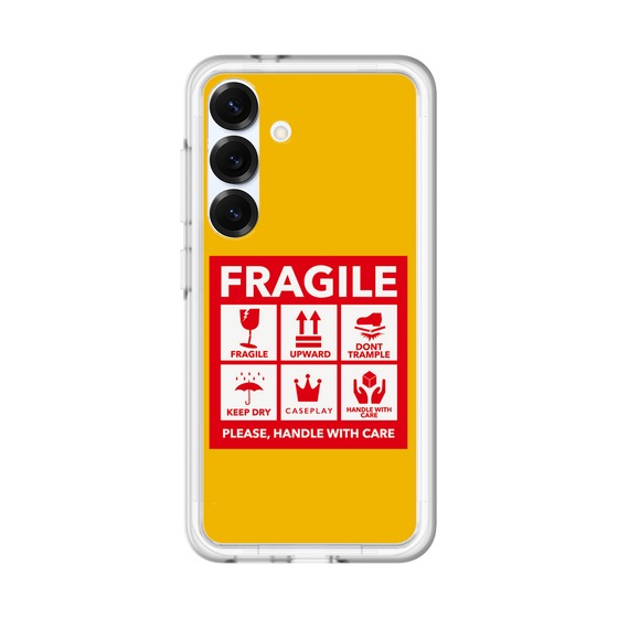 スリムプロテクションプレミアムケース［ FRAGILE Sticker - Yellow ］