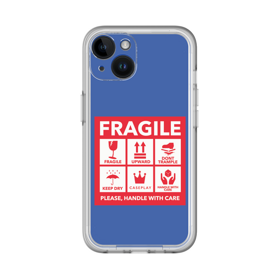 スリムプロテクションプレミアムケース［ FRAGILE Sticker - Blue ］