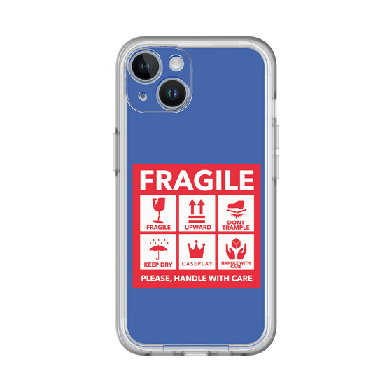 スリムプロテクションプレミアムケース［ FRAGILE Sticker - Blue ］