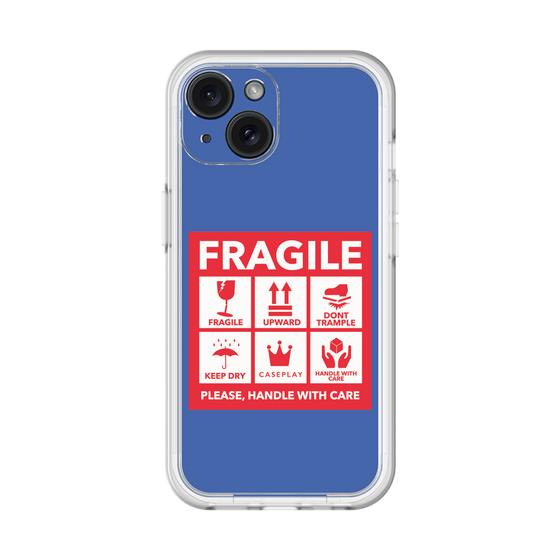 スリムプロテクションプレミアムケース［ FRAGILE Sticker - Blue ］