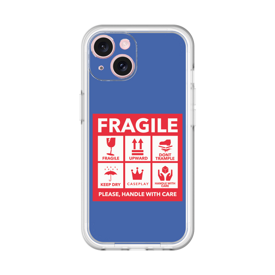 スリムプロテクションプレミアムケース［ FRAGILE Sticker - Blue ］