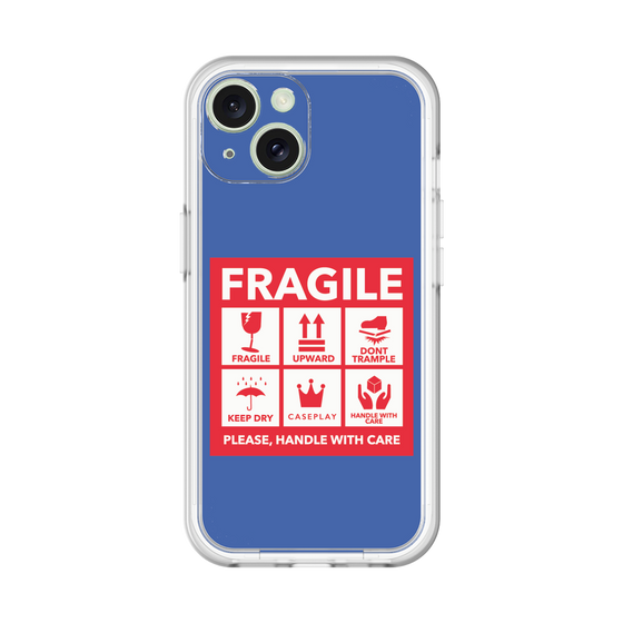 スリムプロテクションプレミアムケース［ FRAGILE Sticker - Blue ］