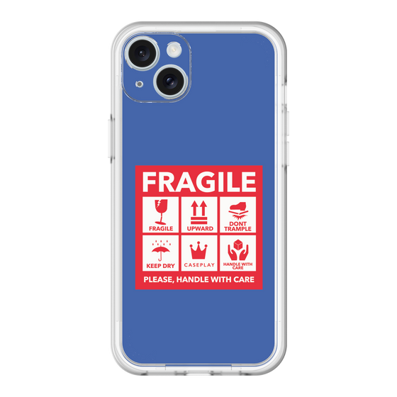 スリムプロテクションプレミアムケース［ FRAGILE Sticker - Blue ］