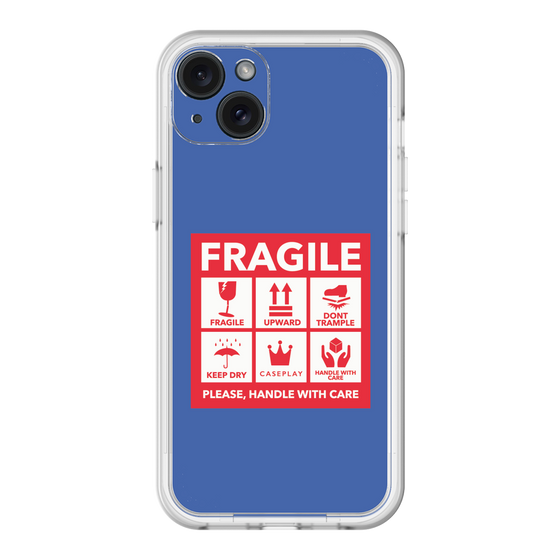 スリムプロテクションプレミアムケース［ FRAGILE Sticker - Blue ］