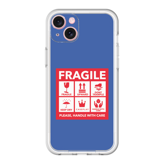 スリムプロテクションプレミアムケース［ FRAGILE Sticker - Blue ］
