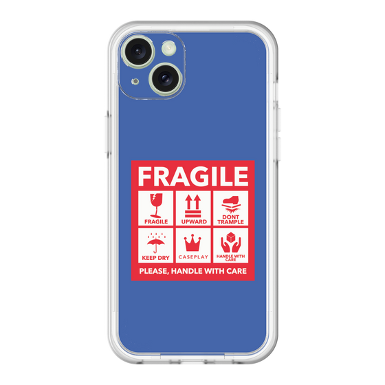 スリムプロテクションプレミアムケース［ FRAGILE Sticker - Blue ］