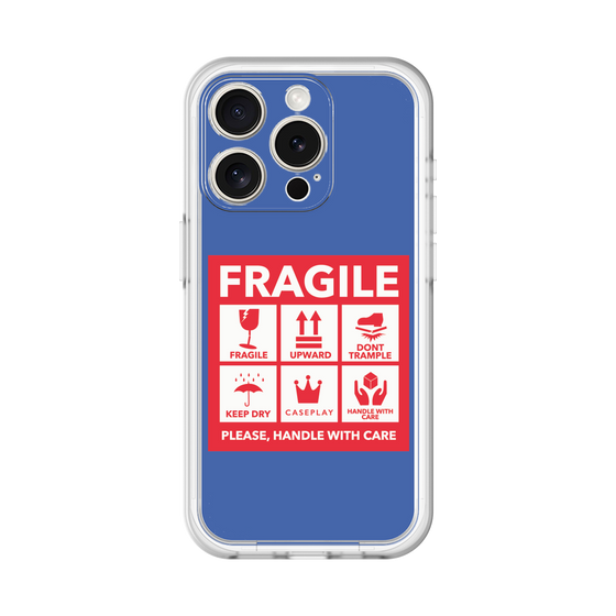 スリムプロテクションプレミアムケース［ FRAGILE Sticker - Blue ］