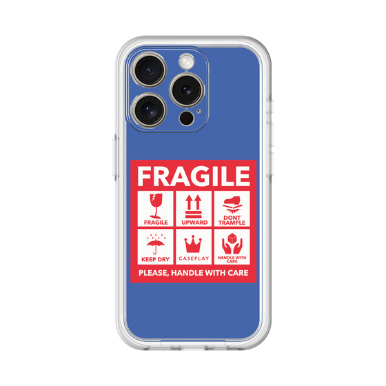 スリムプロテクションプレミアムケース［ FRAGILE Sticker - Blue ］