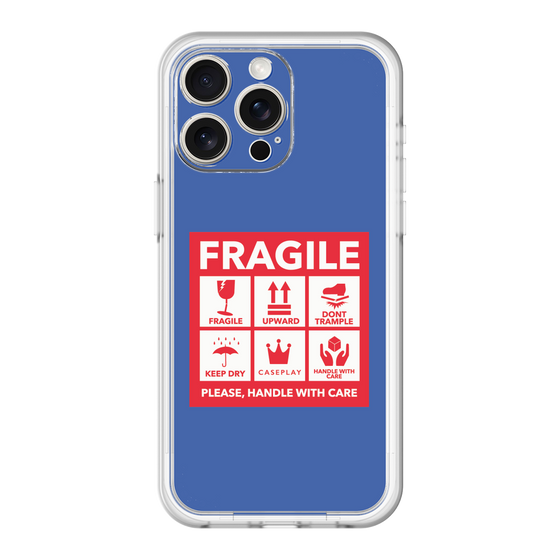 スリムプロテクションプレミアムケース［ FRAGILE Sticker - Blue ］