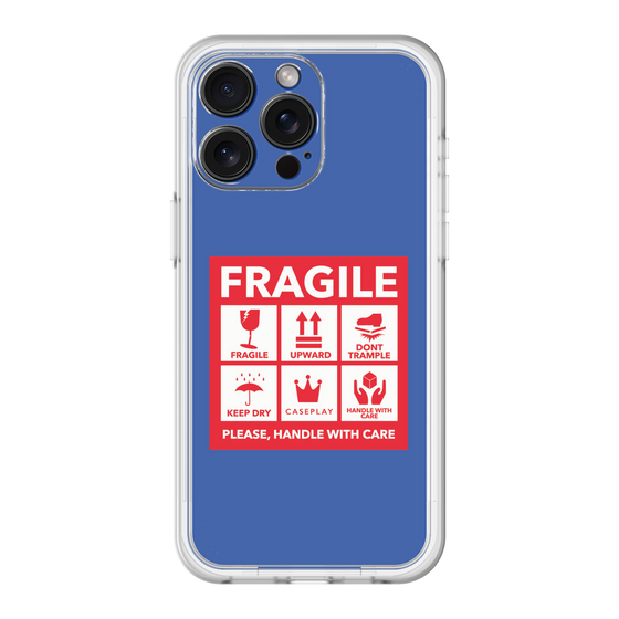 スリムプロテクションプレミアムケース［ FRAGILE Sticker - Blue ］
