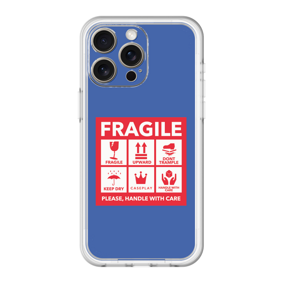スリムプロテクションプレミアムケース［ FRAGILE Sticker - Blue ］