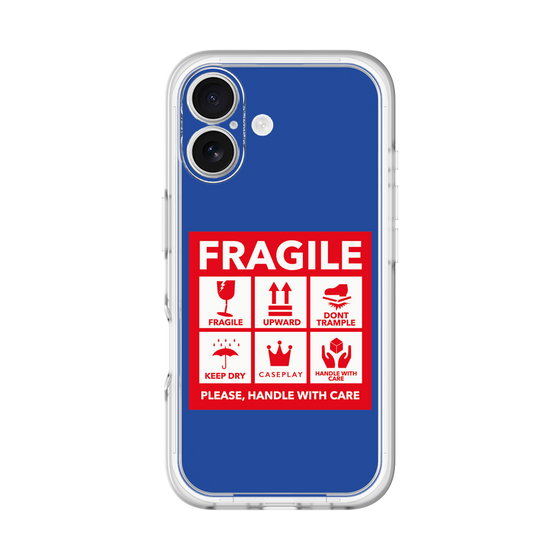 スリムプロテクションプレミアムケース［ FRAGILE Sticker - Blue ］