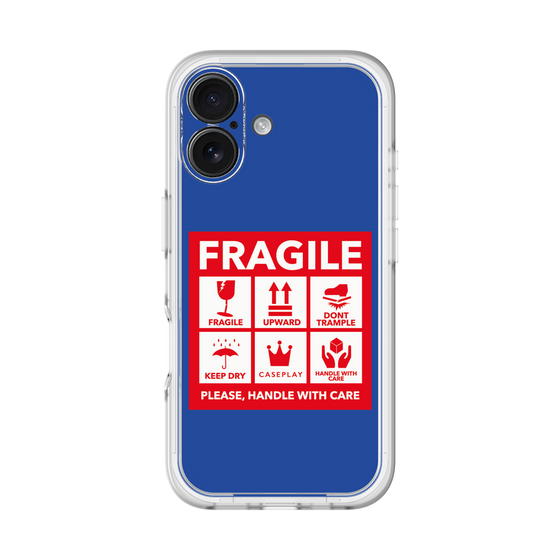 スリムプロテクションプレミアムケース［ FRAGILE Sticker - Blue ］