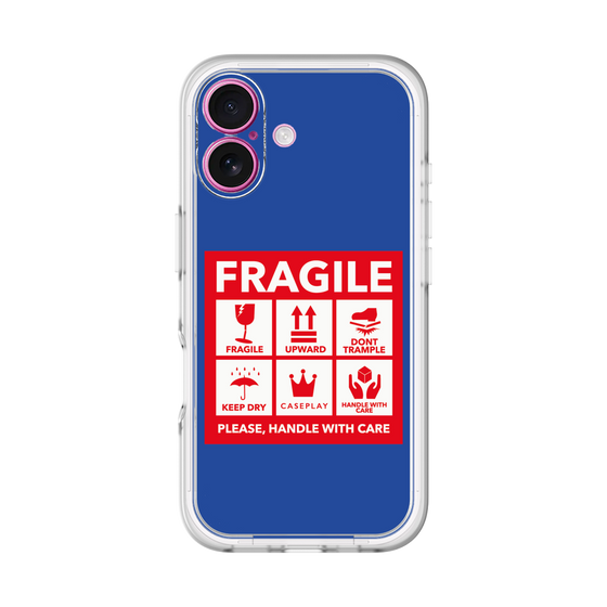 スリムプロテクションプレミアムケース［ FRAGILE Sticker - Blue ］