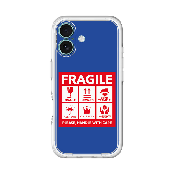 スリムプロテクションプレミアムケース［ FRAGILE Sticker - Blue ］