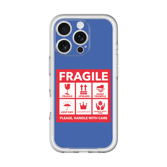 スリムプロテクションプレミアムケース［ FRAGILE Sticker - Blue ］