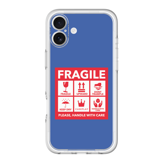 スリムプロテクションプレミアムケース［ FRAGILE Sticker - Blue ］