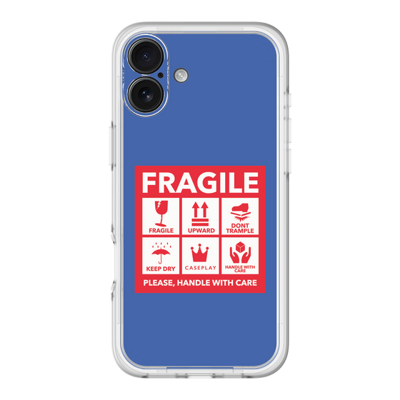 スリムプロテクションプレミアムケース［ FRAGILE Sticker - Blue ］