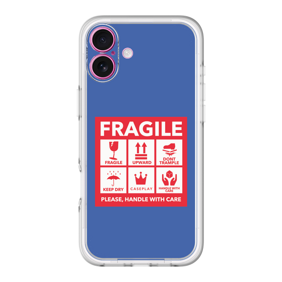 スリムプロテクションプレミアムケース［ FRAGILE Sticker - Blue ］