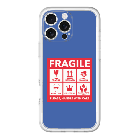 スリムプロテクションプレミアムケース［ FRAGILE Sticker - Blue ］