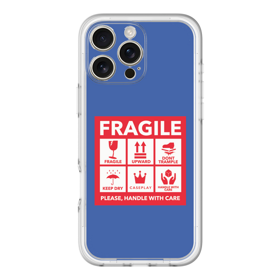 スリムプロテクションプレミアムケース［ FRAGILE Sticker - Blue ］