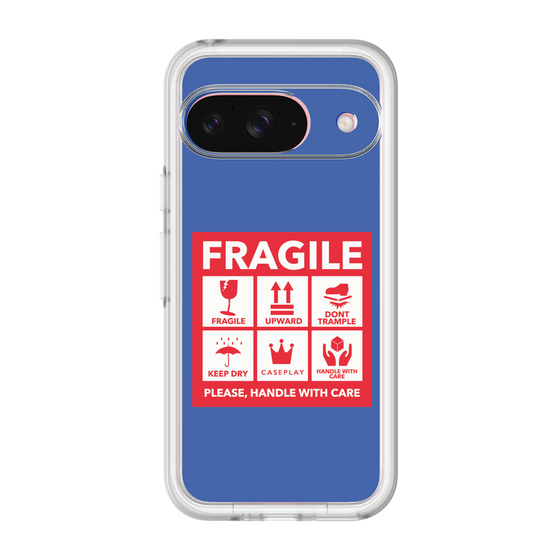 スリムプロテクションプレミアムケース［ FRAGILE Sticker - Blue ］