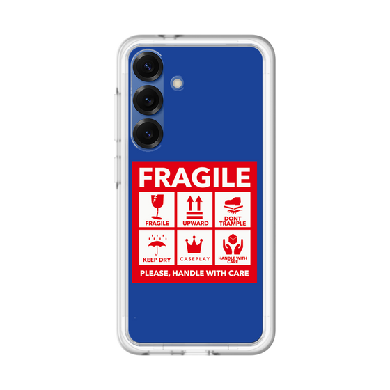 スリムプロテクションプレミアムケース［ FRAGILE Sticker - Blue ］