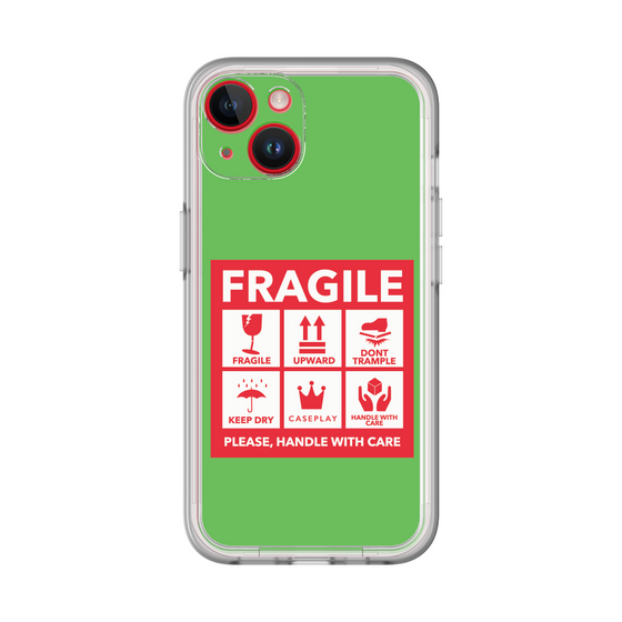 スリムプロテクションプレミアムケース［ FRAGILE Sticker - Green ］