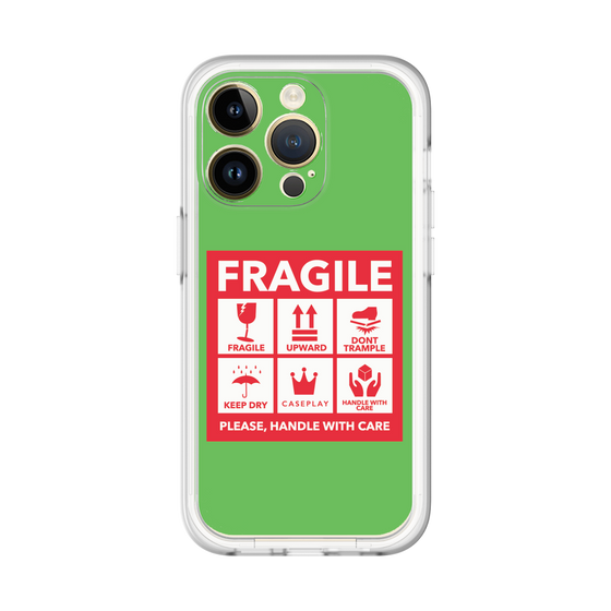 スリムプロテクションプレミアムケース［ FRAGILE Sticker - Green ］