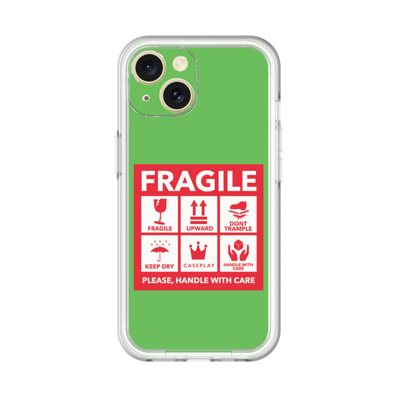 スリムプロテクションプレミアムケース［ FRAGILE Sticker - Green ］