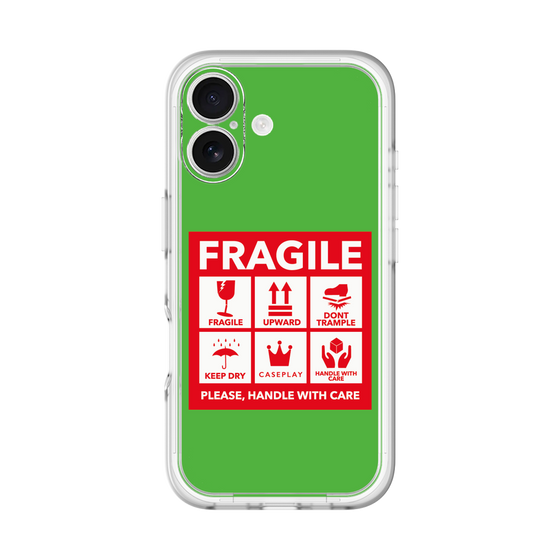 スリムプロテクションプレミアムケース［ FRAGILE Sticker - Green ］