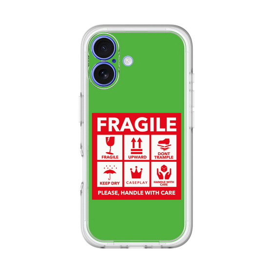 スリムプロテクションプレミアムケース［ FRAGILE Sticker - Green ］