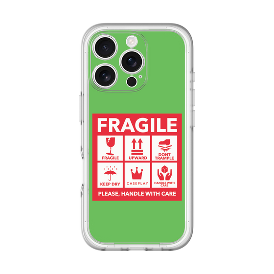 スリムプロテクションプレミアムケース［ FRAGILE Sticker - Green ］