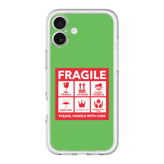 スリムプロテクションプレミアムケース［ FRAGILE Sticker - Green ］