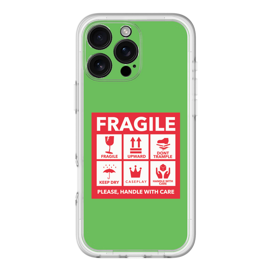 スリムプロテクションプレミアムケース［ FRAGILE Sticker - Green ］