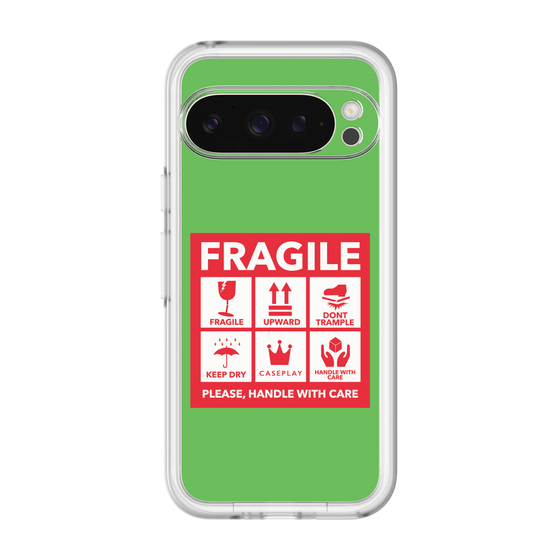 スリムプロテクションプレミアムケース［ FRAGILE Sticker - Green ］